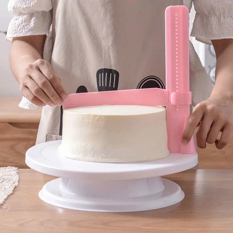 

Edge Spatula Smoother Cakes Spatula Device Cake Leveling Smoother Cream Scraper Cream Tool Baking Adjustable Cake Pastry Kitchen