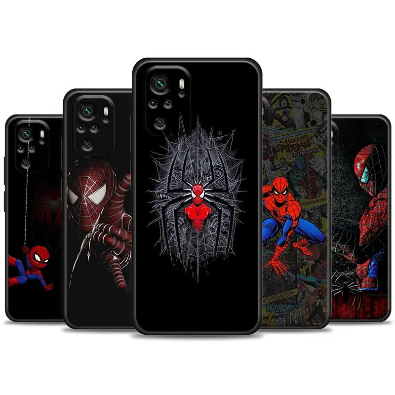 

Phone Case For Xiaomi Redmi Note 11 10 9 8 Pro 7 8T 9T 9S 11S Soft Cover Venom Spiderman Marvel For Redmi 8Pro 10Pro Coque
