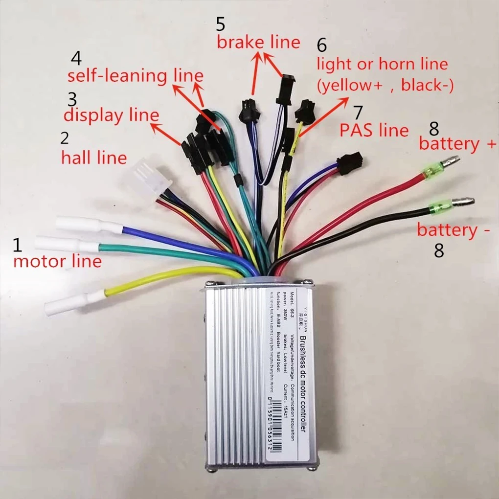 

Контроллер для электрического велосипеда с ЖК-дисплеем, бесщеточный скоростной привод, универсальный комплект для обслуживания с низким у...