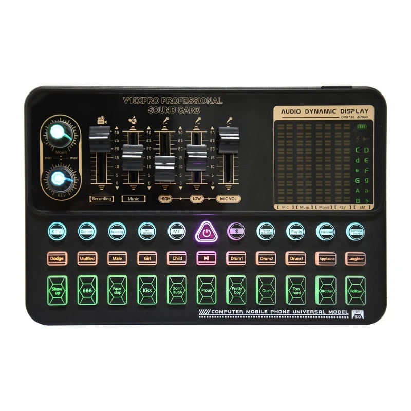 

Professional Mixer Sound Board Cards Multi-Music Effect Reverberation Sound Effect Atmosphere Sound Effects