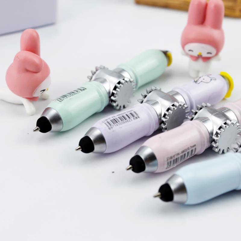 

Creative Fingertip Gyro Turning Pen Mini Multi Function Touch LED Ballpoint Pen Cool Pen Luminous Stylus Decompression Pen