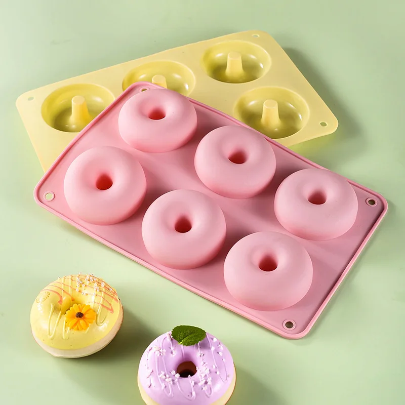 

Silicone Donut Mold,Non-Stick Doughnut Pan,Heat Resistant,Make Perfect Cake Biscuit Bagels,BPA FREE Dishwasher Safe Baking Mold