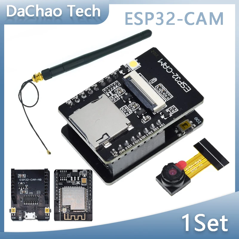 

ESP32-CAM WiFi Module 2.4G Antenna ESP32 Serial to WiFi ESP32 CAM Development Board 5V Bluetooth with OV2640 Camera Module DIY