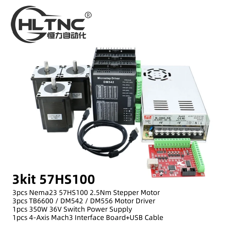 

Комплект шаговых двигателей Nema 23 HLTNC