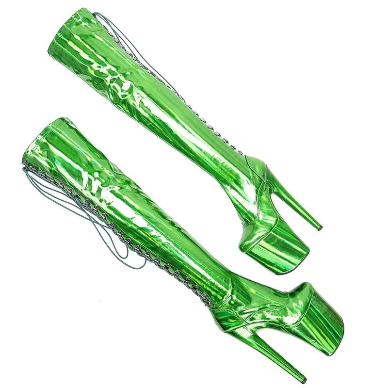 LAIJIANJINXIA/Новые женские сапоги выше колена на платформе из искусственной кожи с