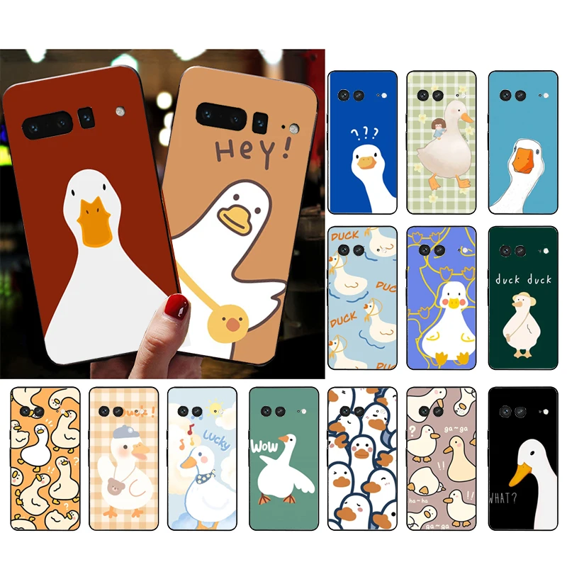 

Phone Case for Google Pixel 7 Pro 7 6A 6 Pro 5A 4A 3A Pixel 4 XL Pixel 5 6 4 3 XL 3A XL 2 XL Cute Duck Case