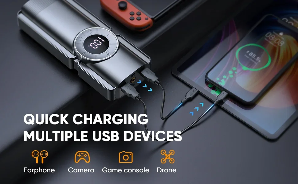 Портативный суперконденсаторный перемычка 20000 мАч аккумулятор автомобильный