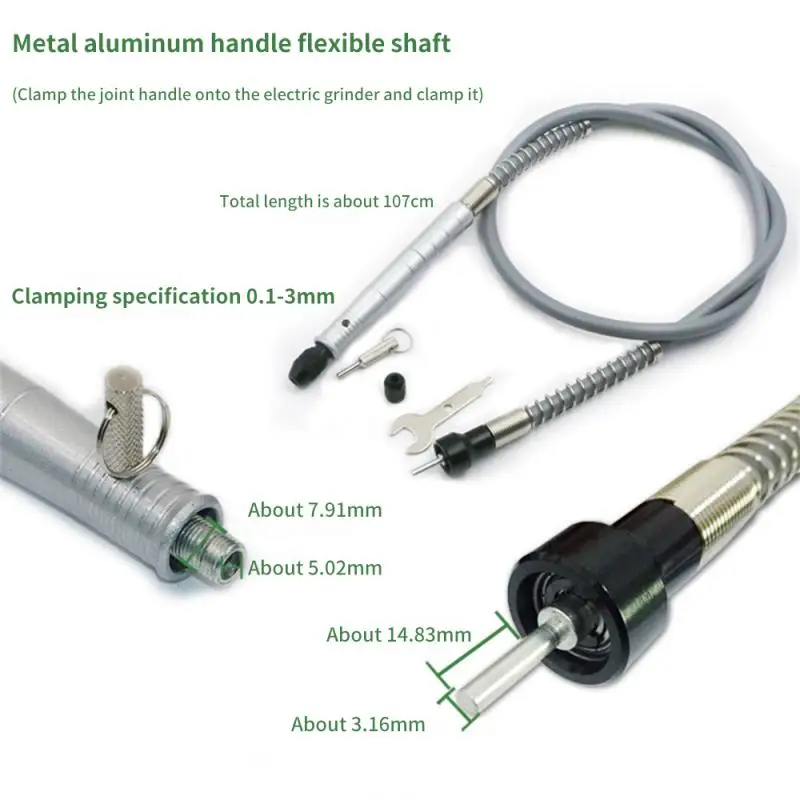 Удлинитель трубки гибкого вала с сверлильным патроном 0 3 мм для шлифовальной