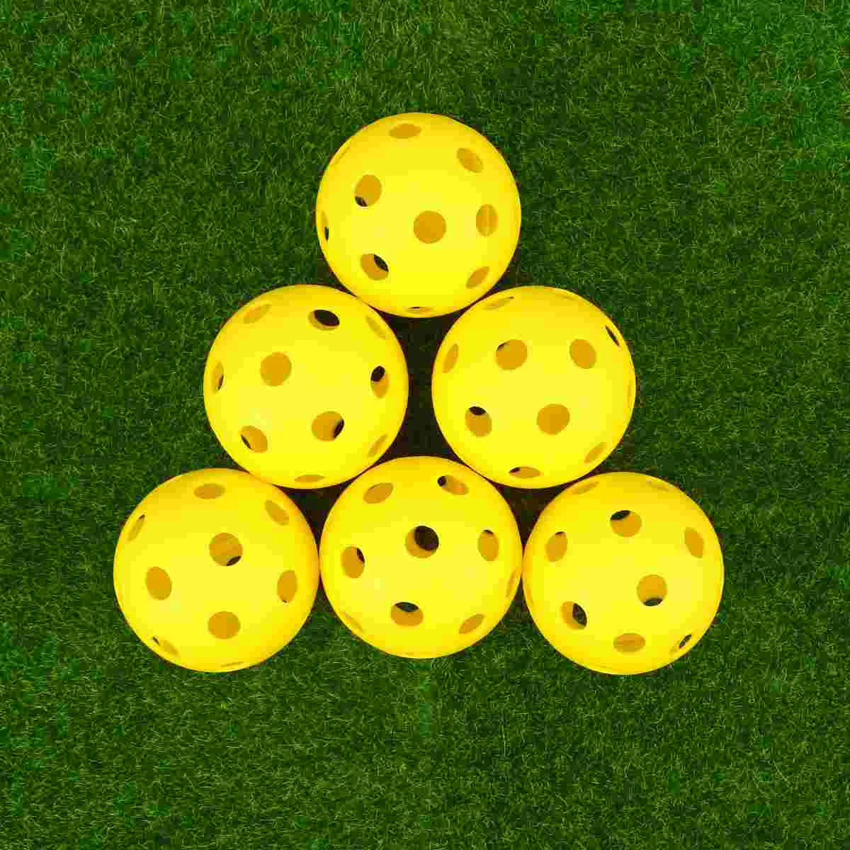

14pcs Outdoor Pickleball Balls- Balls- Design and Optimized for Outdoor Courts- Bright Yellow