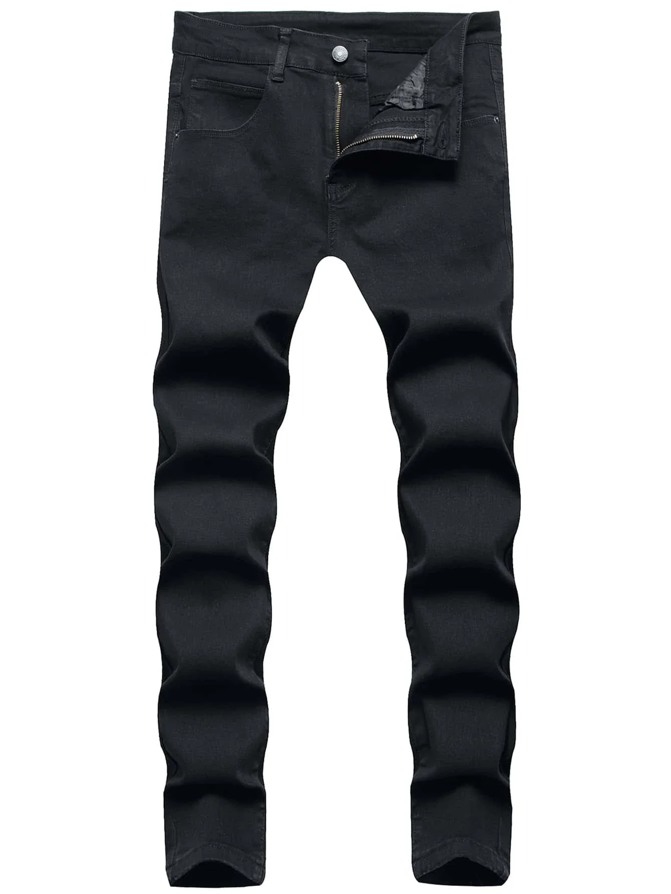 

Джинсы мужские стрейчевые, модные облегающие брюки из денима, повседневные штаны серого, черного, хаки, белого цвета, 7 цветов