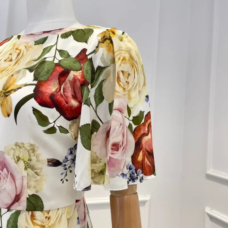 Рисунок 6 - Женское винтажное платье миди с цветочным принтом