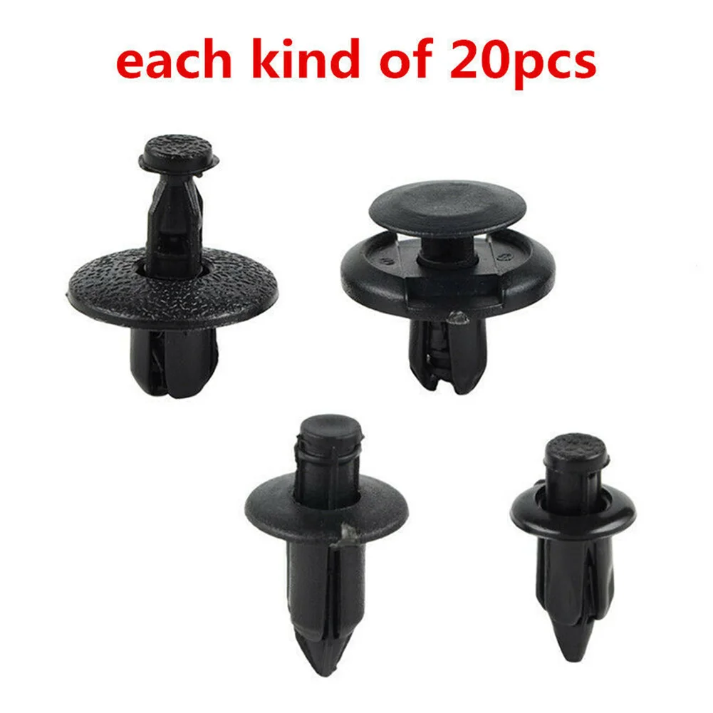 

Durable High quality New Rivet Nylon Set Accessories Black Bolt Fitting Mixed Motorcycle Parts Practical Useful