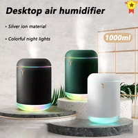 1000ml white mini air humidifer aroma essential oil diffuser with romantic lamp usb mist maker aromatherapy humidifiers for home
