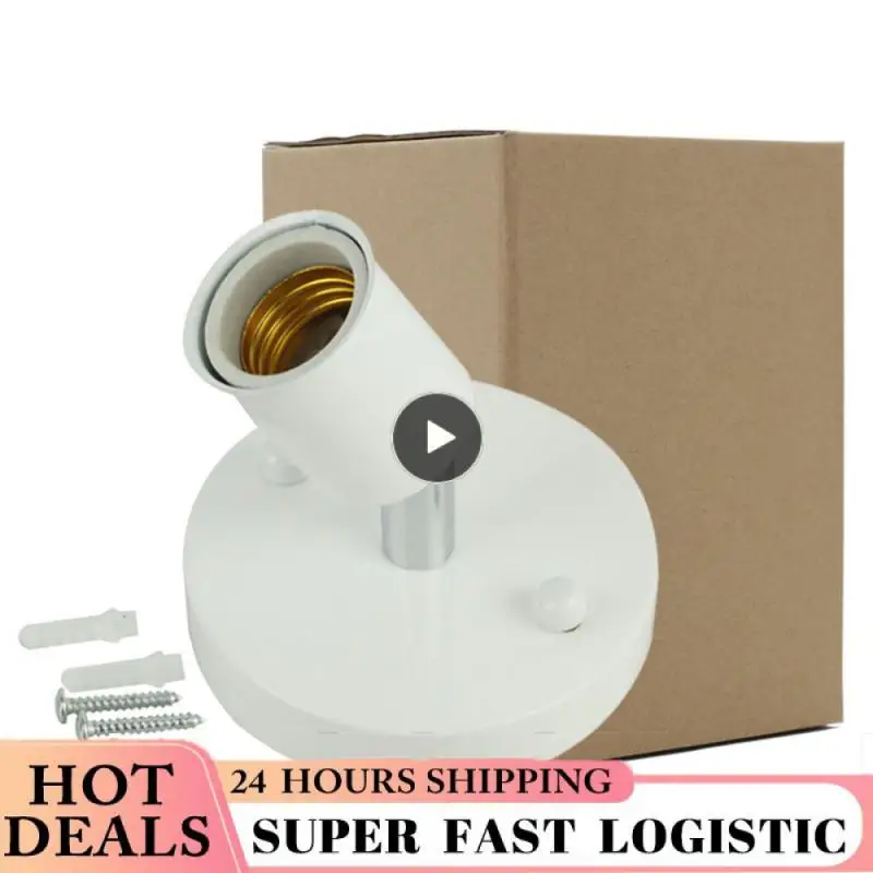 

E27 Lamp Holder Universal Brass Metal Antique 180 Degrees Turn Light Socket Base Ceramic Lamp Head Accessories