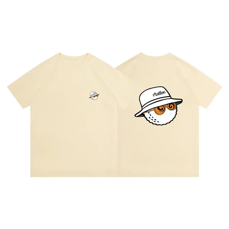 Golf T-shirt Men's and Women's Summer Cotton Polo Neck Short Sleeve Top Fashion Couple Loose Men's and Women's T-shirt