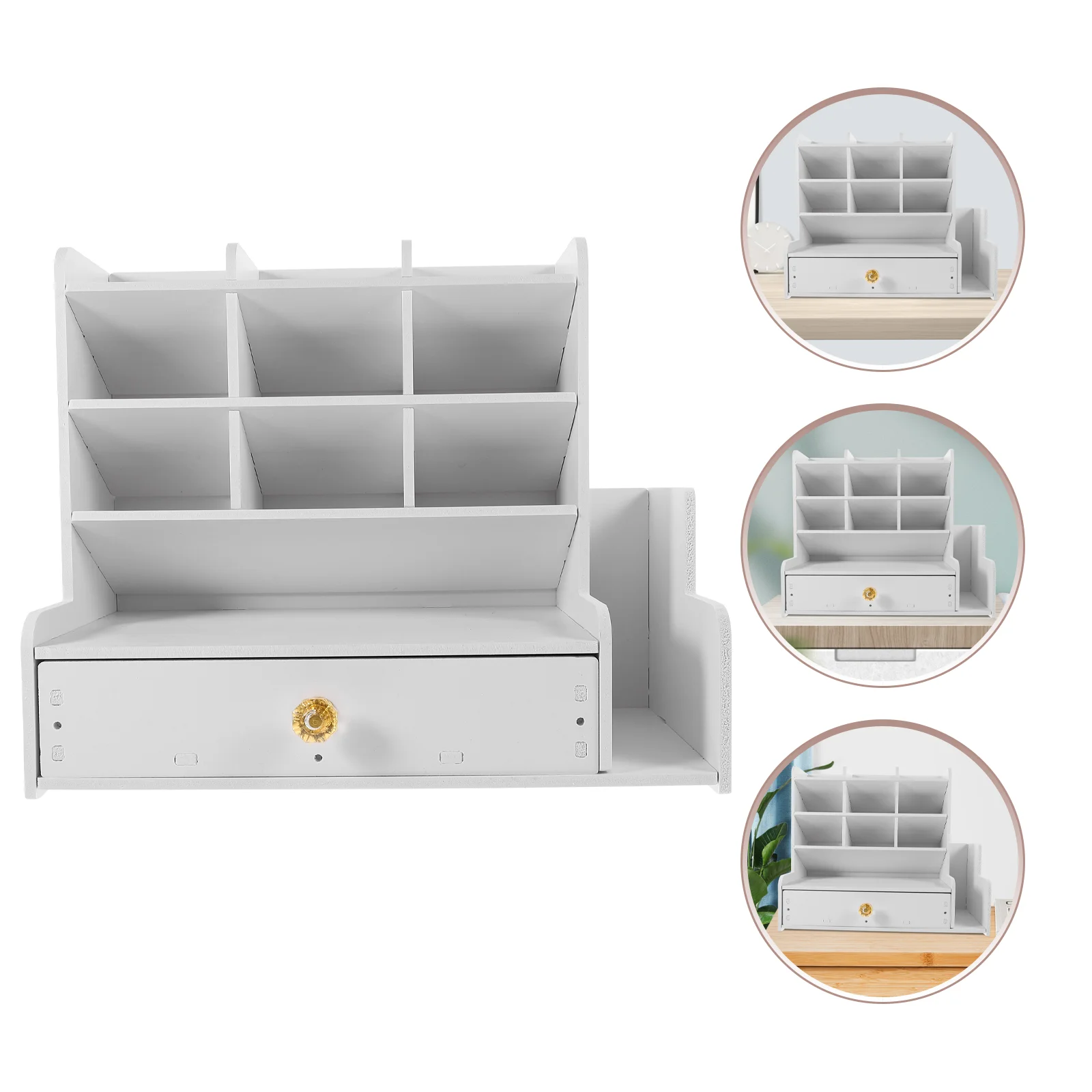 

Настольный органайзер, канцелярские принадлежности, стеллаж для хранения для детей, многофункциональный держатель для ручек «сделай сам», офисный счетчик с деревянным пластиковым отсеком