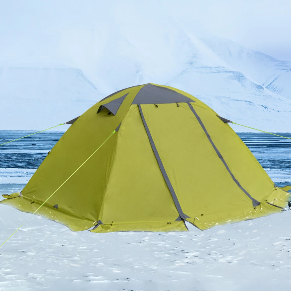 

Туристическая зимняя палатка на 2 человек, алюминиевые палатки, легкая Всесезонная палатка для горного туризма, снежного поля