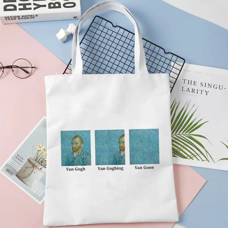

Tote Shoulder Bag Shopping Bags Large Capacity Beach Handbag summer Van Gogh Casual aesthetic harajuku vintage kawaii Cloth bag