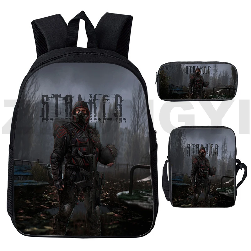 

3D Cartoon Anime S.T.A.L.K.E.R. 2 Heart of Game Backpack Bookbag Laptop Penbox Shoulderbag Stalker 2 Shadow Schoolbag Travelbags