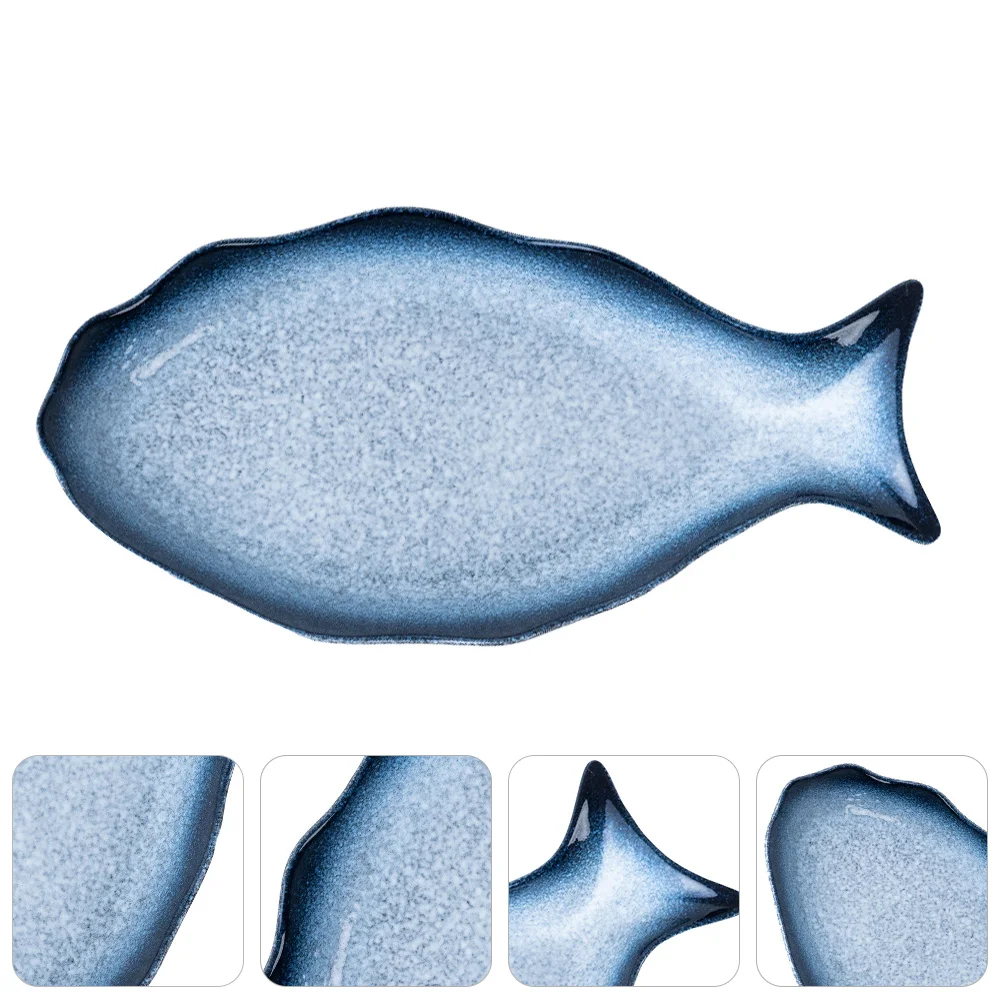 

Plate Fish Plates Serving Ceramic Dish Sashimi Tray Platter Porcelain Snack Dessert Storage Dinner Sushi Pasta Fruit