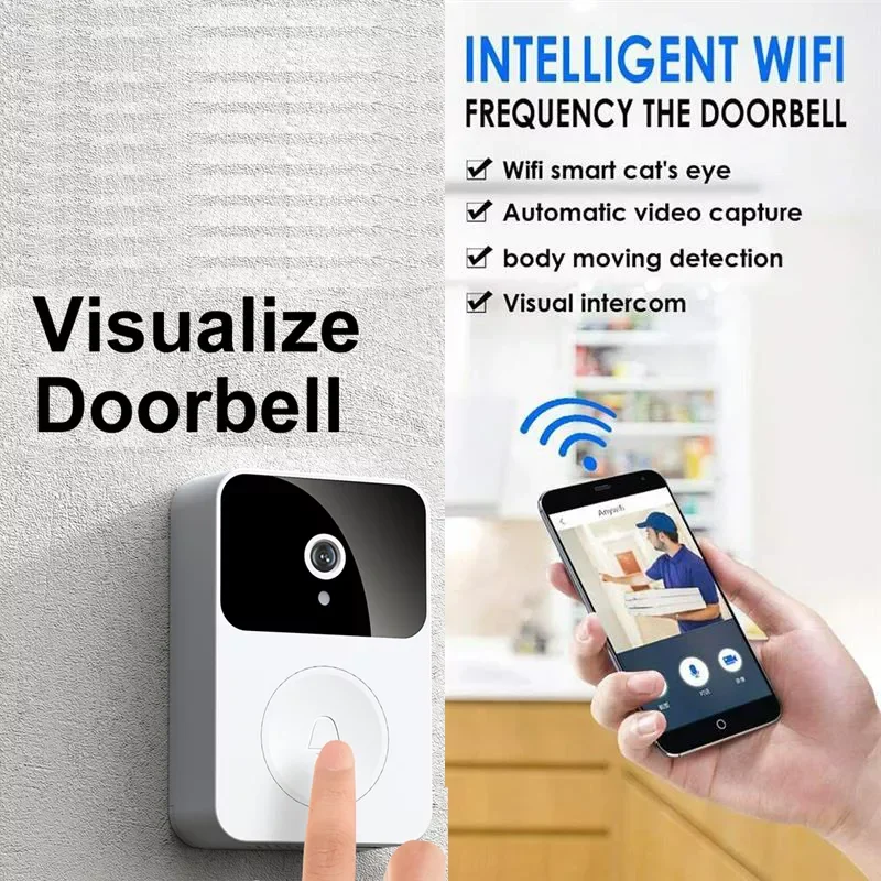 

Smart Wireless Video Doorbell Digital Visual Intercom WIFI Door Bell Waterproof Electronic Doorman Home Security Camera