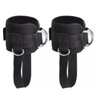 adjustable ring ankle straps with foot strap cable machine fitness thigh glute exercises padded ankle cuffs accessories