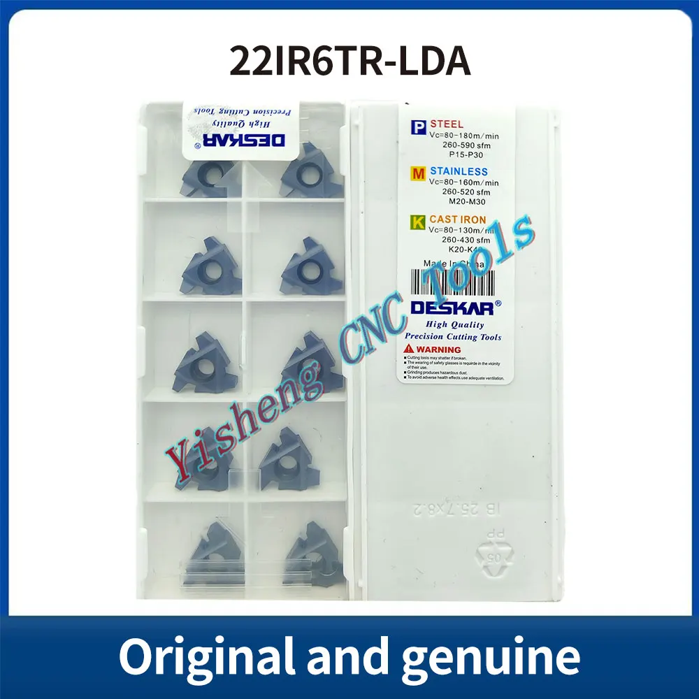 

DESKAR 100% оригинал 22IR4TR 22IR5TR 22IR6TR LDA LDC режущий инструмент с ЧПУ, твердосплавная вставка со сменной резьбой