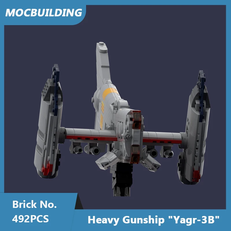 

MOC Building Blocks Heavy Gunship "Yagr-3B" Model NGE Universe Series DIY Assembled Bricks Creative Children Toys Gifts 492PCS