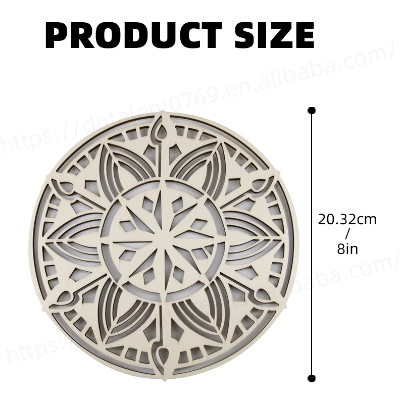 1 шт. буддизм Медитация деревянная стена искусство Скульптура для йоги чакра