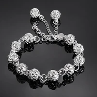 hollowed out ball bracelets for women dropshipping 2022 best selling products 925 stamped silver color korean fashion jewelry