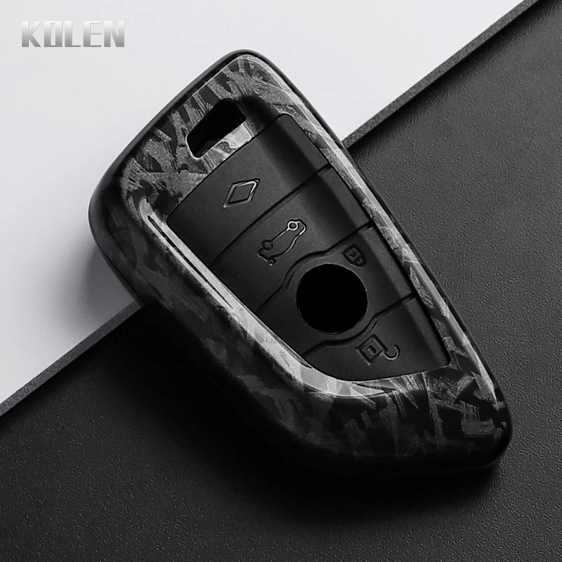 

Чехол для ключа автомобиля в стиле ABS из углеродного волокна для BMW X1 X3 X5 X6 X7 1 3 5 6 7 серии G20 G30 G11 F15 F16 G01 G02 F48 Аксессуары