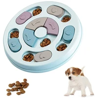 pet dog training games feeder for small medium dogs puppy dog puzzle toys increase iq interactive slow dispensing feeding bowl