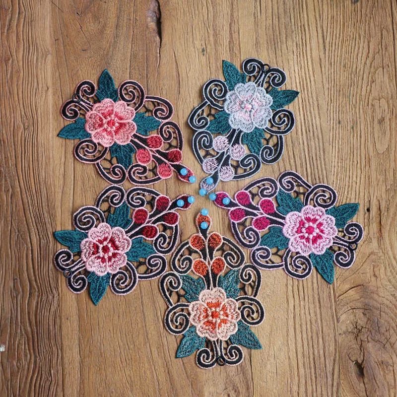 Женский этнический браслет с вышивкой в виде цветка модный танцевальный