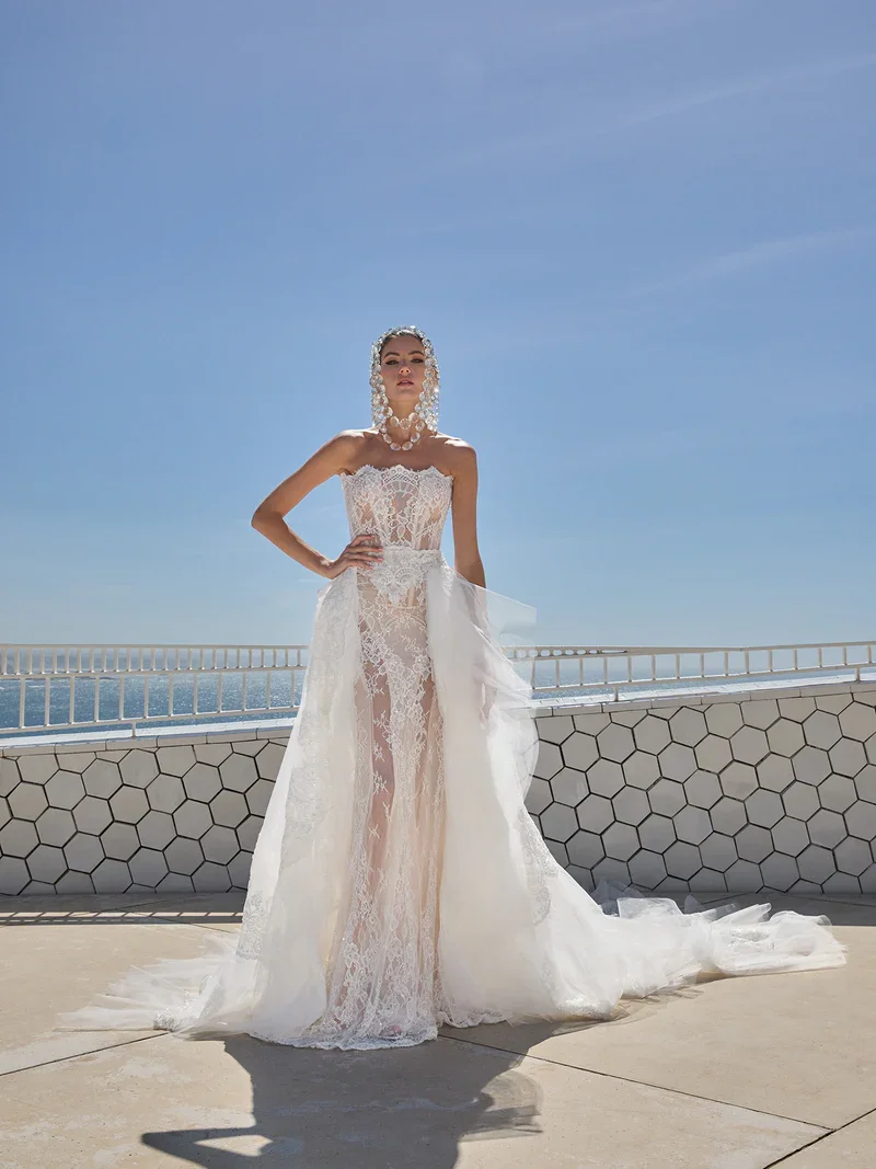 Vestido De Novia Encaje 2 En 1 демонстрационные предметы 2025 г. персонализированные средства Sob