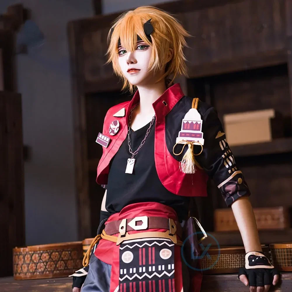 Игра Genshin Impact Tohma Косплей Костюм для мужчин Хэллоуин Полный комплект подарков