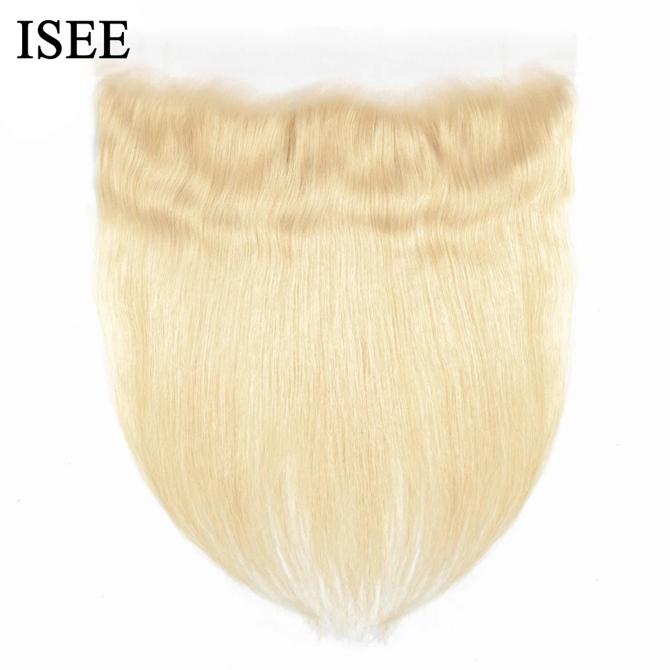 

ISEE HAIR 13x4 прямые кружевные фронтальные 613 медовые светлые фронтальные застежки швейцарские кружева ручная работа 13x4 фронтальные застежки