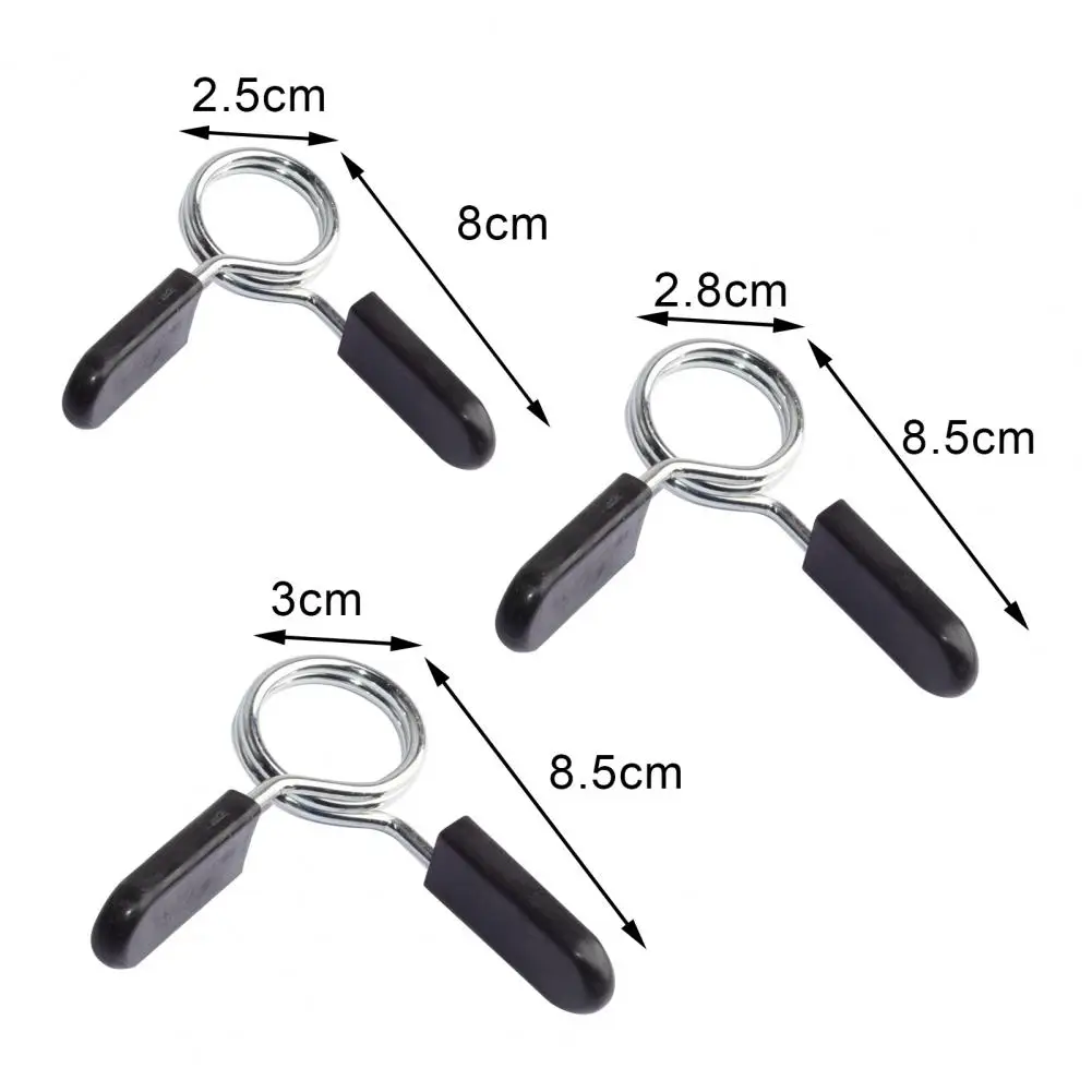 1 Pair Barbell Spring Collar Labor Saving One-handed Operate Workout Accessory Weights Bar Plates Lock Collars Clips for Women |