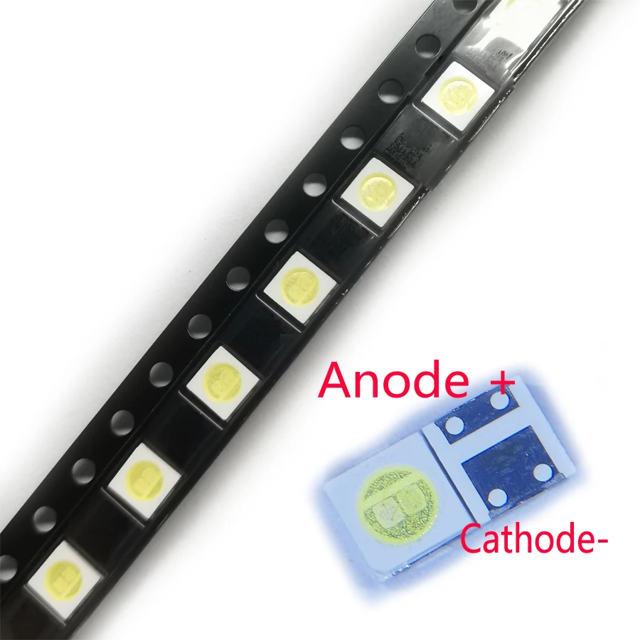 

500 шт./партия, светодиод SMD 3535, 6 в, 1,8 Вт, холодный белый свет, высокая мощность для подсветки телевизора