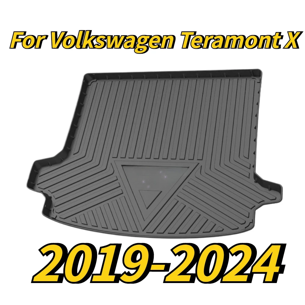 

Для Volkswagen Teramont X 2019-2024 багажник всепогодный TPE нескользящие коврики в багажник водонепроницаемый лоток для багажника ковер в багажник