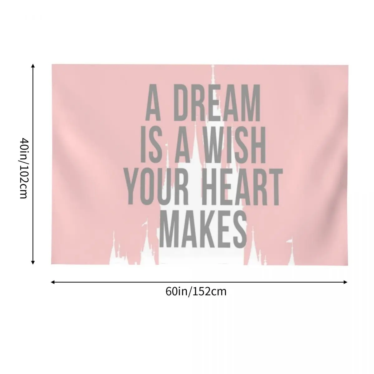 Мечта-желание с вашим сердцем делает ювелирный розовый гобелен декоративные