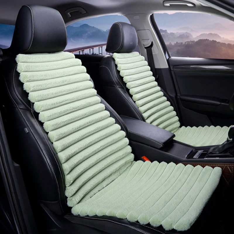 Мягкие Плюшевые Чехлы для автомобильных сидений чехлы подушка набор защитных