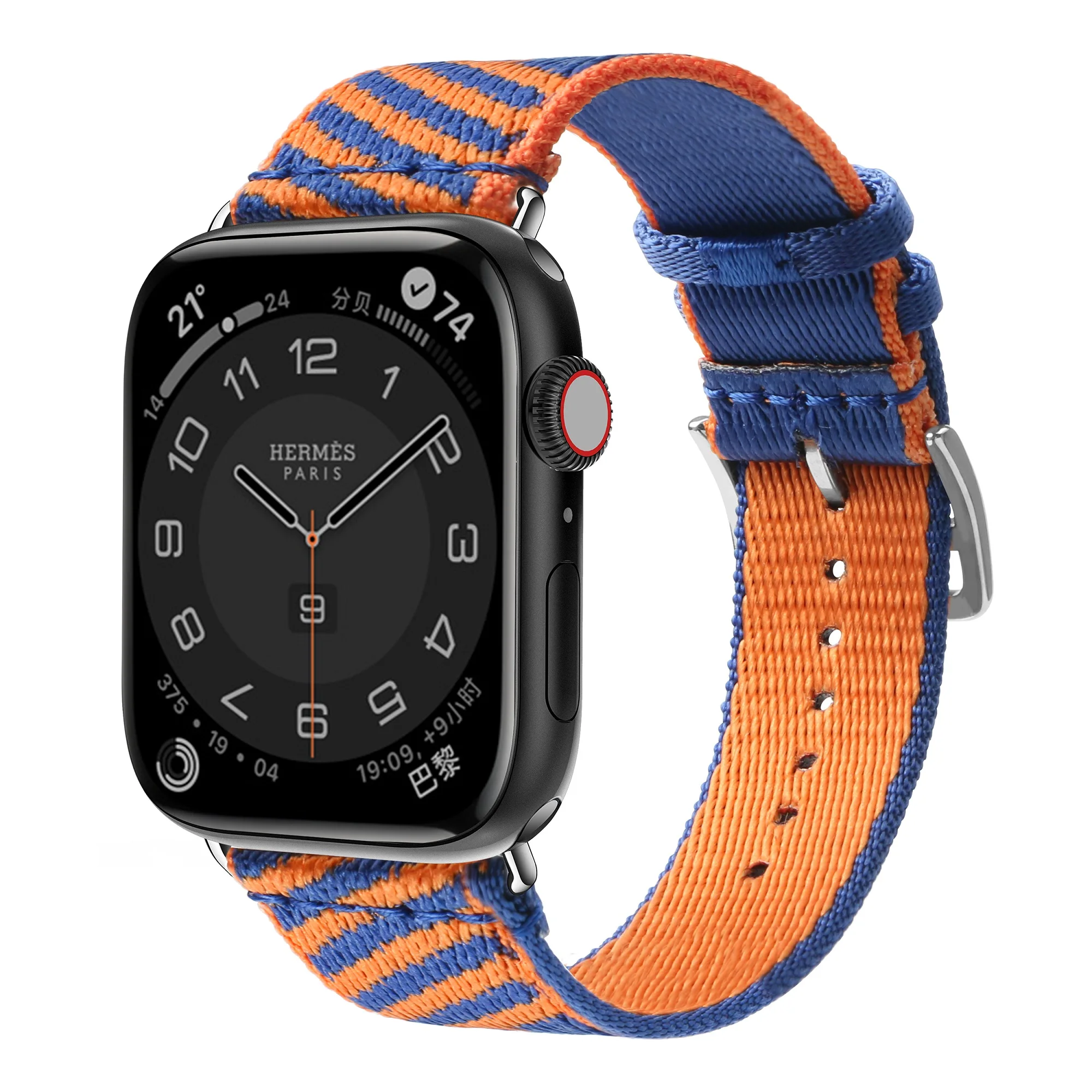 

Nylon woven strap for Apple watch compatible with 38 40 41mm Iwatch8SE7654321 42 44 45 49mm breathable sports wristband