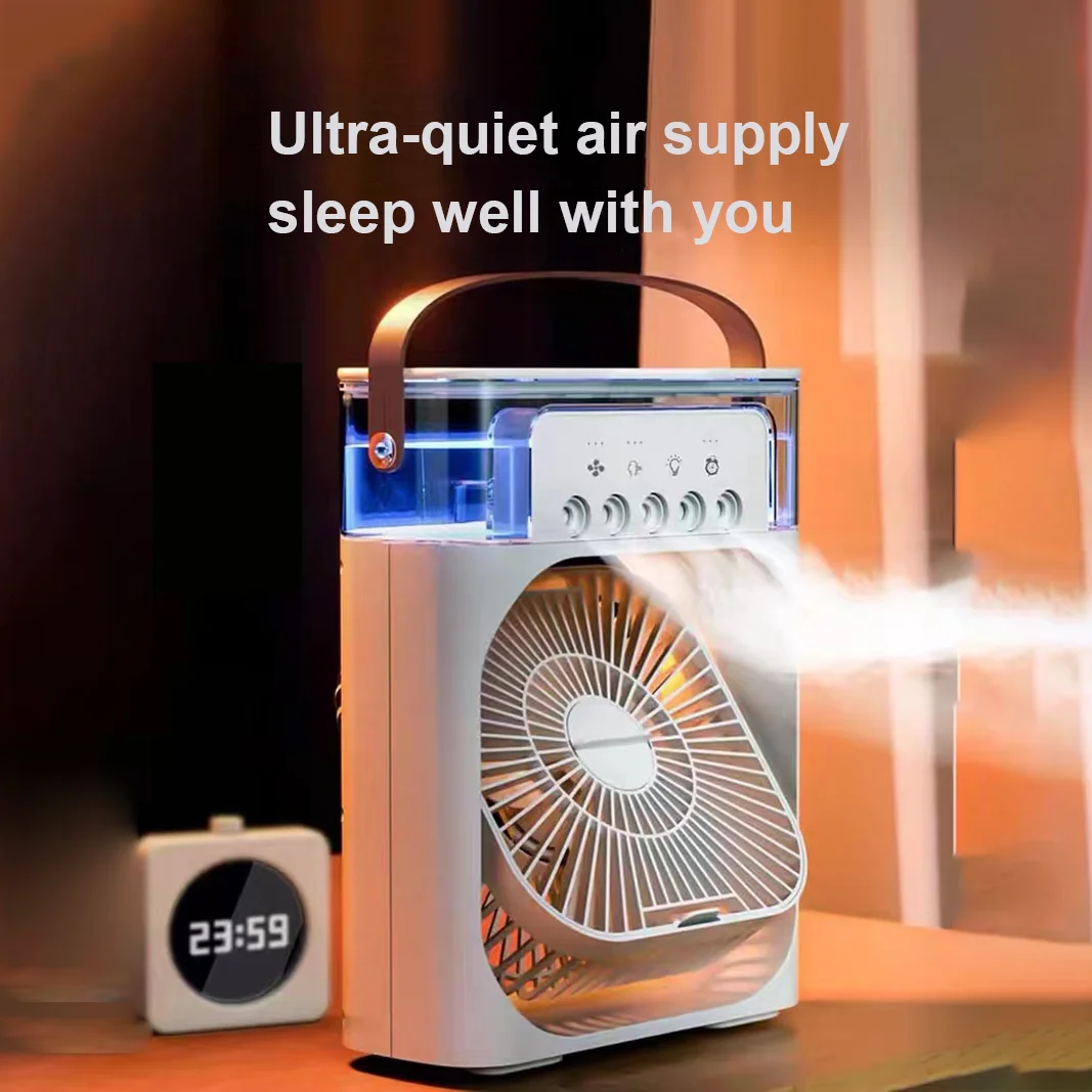 

USB water mist fun humidification fan home outdoor spray water mist fan electric fan cooling air conditioner humidifier