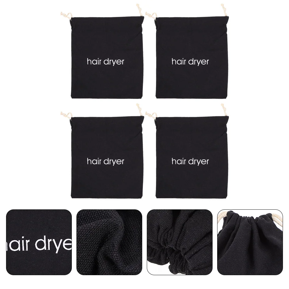 

4Pcs Pouch Universal Hair Dryer Container Hair Dryer Hair Dryer Drawstring Bags Hair Dryer Holder for Daily Home