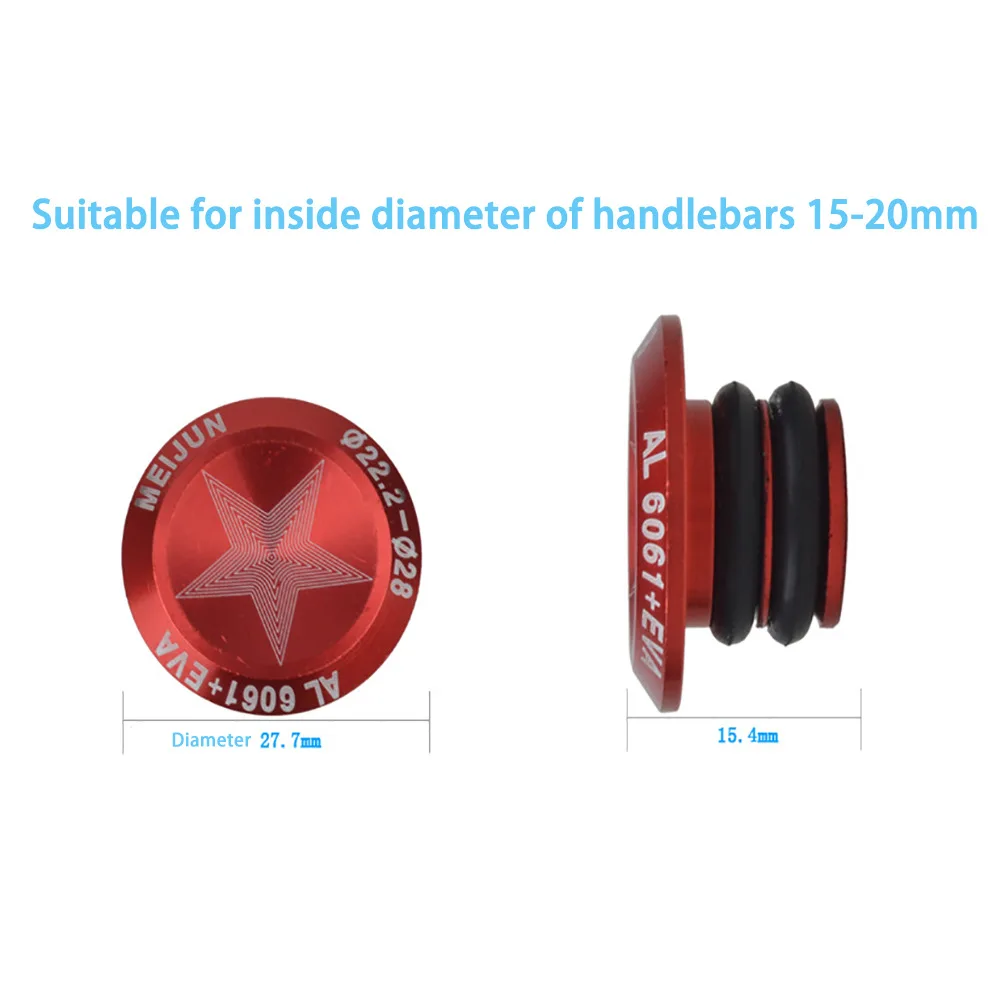 1 Pair Bicycle Handlebar Bar End Plugs Aluminum Alloy MTB Grip Handle Bar End Cap Mountain Road Bike Grip Stopper Mtb Accessorie