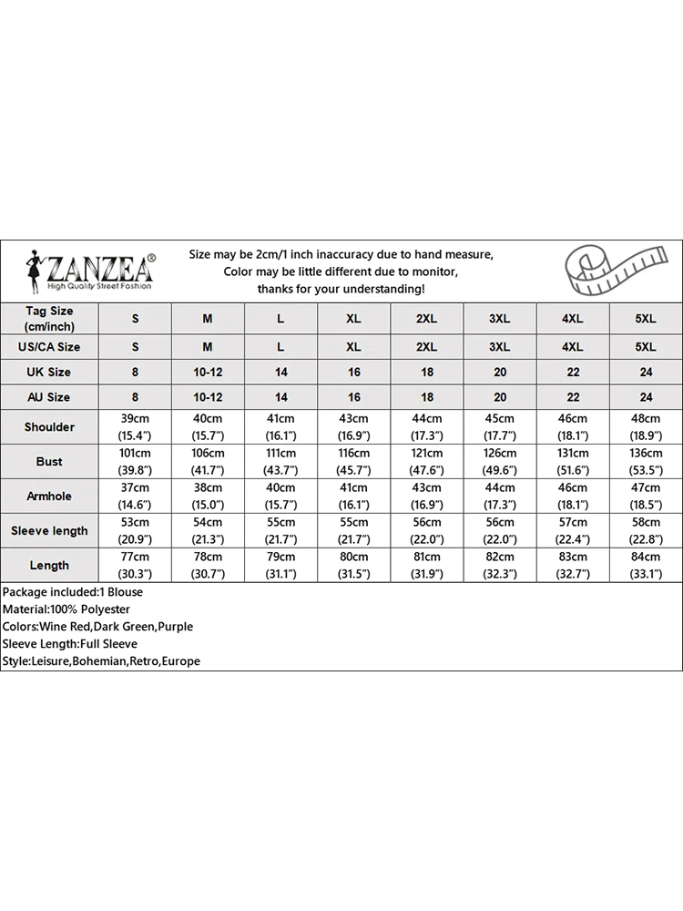 ZANZEA женская осенняя блузка с длинным рукавом мусульманская Турция Абая длинные