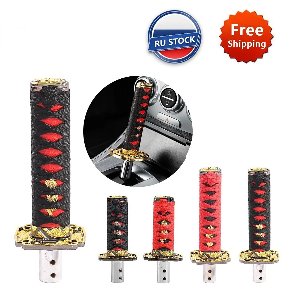 

Universal JDM Samurai Sword Shift Knob 100MM 150MM Katana Samurai Knife Gear Shift Knob Shifter With Adapters SK-1020