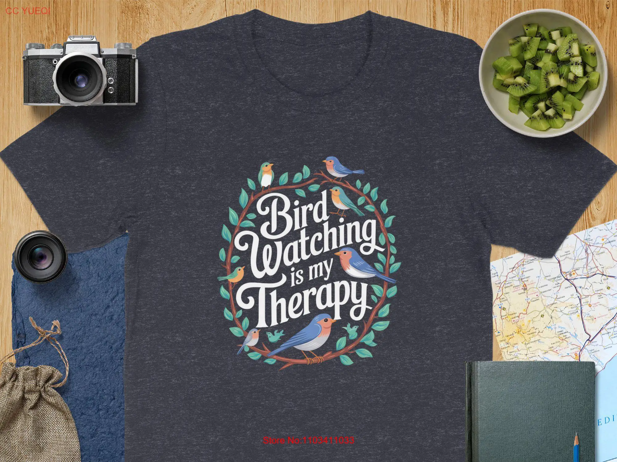 Футболка Птица просмотра — моя терапия Одяг для наблюдения за птицами Любитель