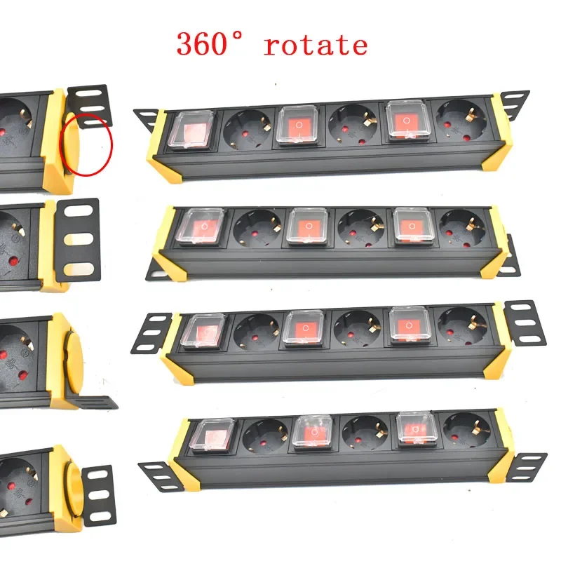 PDU телефон с розетками стандарта ЕС переключатель 2 м шнуром независимый