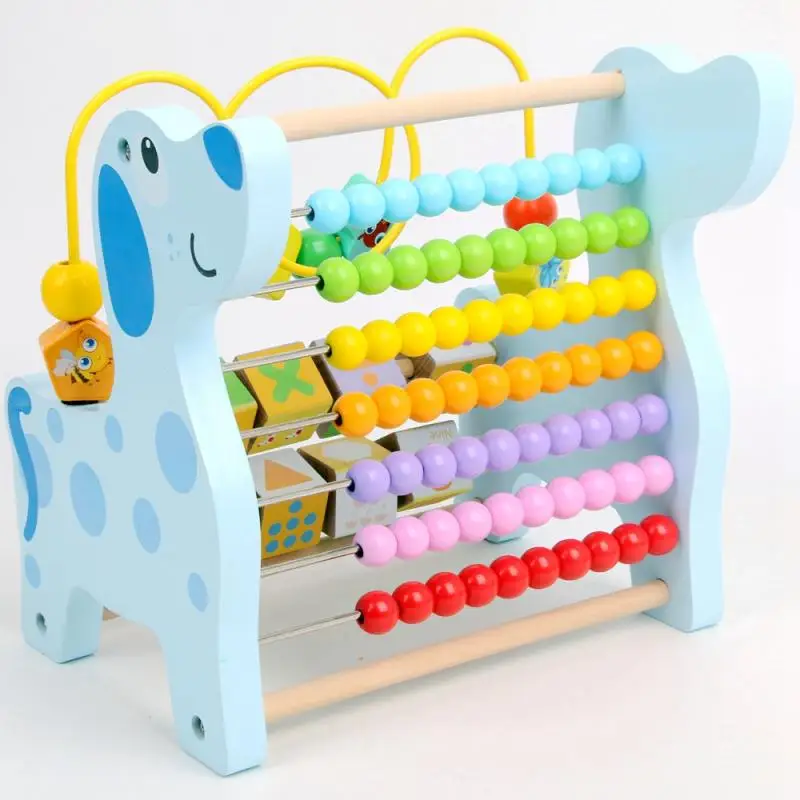 

Interest Wooden Montessori Math Toys Multifunction Abacus Around Beads Early Learn Teaching Aids Educational For Children Gift